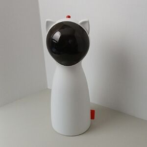 White Cat-Shaped Laser Toy for Cats